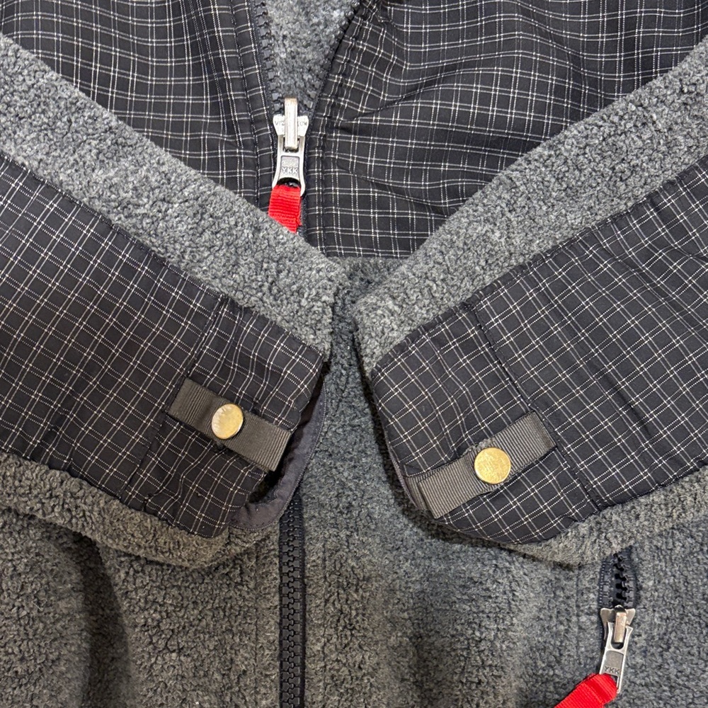 The North Face Kids Black and Gray Hoodie with Red Accents - Picture 5 of 7